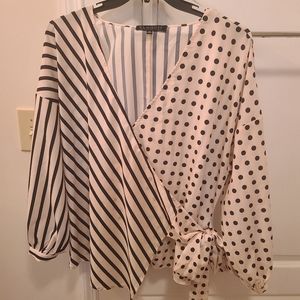 Eloquii size 20 wrap polka dot